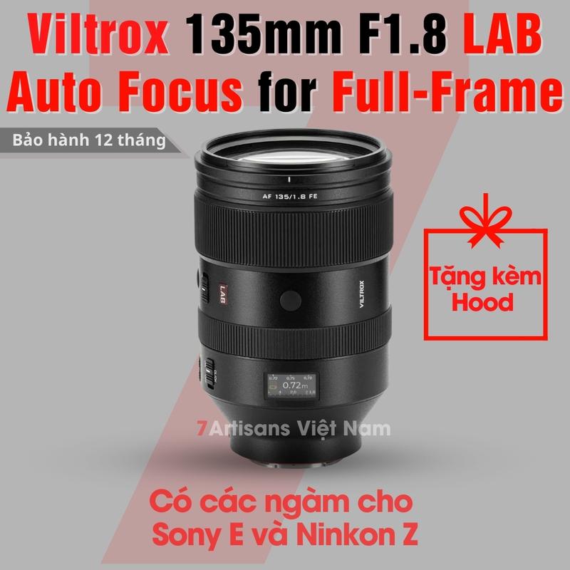 Viltrox AF 135mm F1.8 LAB cho Full-Frame Sony E/FE và Nikon Z