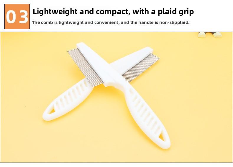 Product Introduction of Cat Dog Comb Knot Opening Float Hair Cleaning Artifact Pet Self-Cleaning Comb Comb Long Hair Massage Knot Hair Removal Special 4