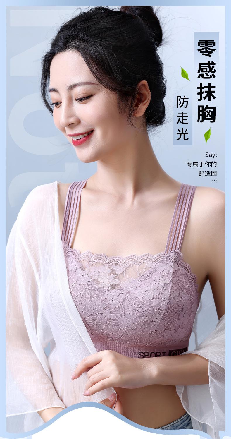 Product Introduction of Lộ, Kiểu Áo Vest Ren Gợi Cảm, Áo Ba Lỗ, Áo Lót Nâng Ngực, Ngoại Cỡ, Dành Cho Nữ, Đồ Lót, Đồ Lót, Hàng Mới Về Bra Màu Đen 1