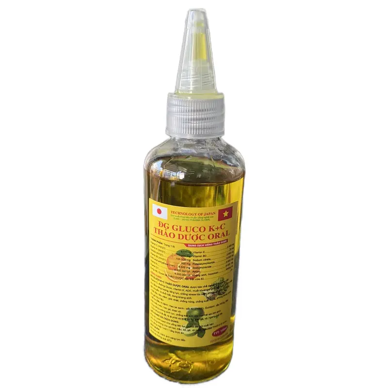 Glucok c thảo dược 100ml - Cung cấp chất điện giải đường và muối khoáng cho vật nuôi 3