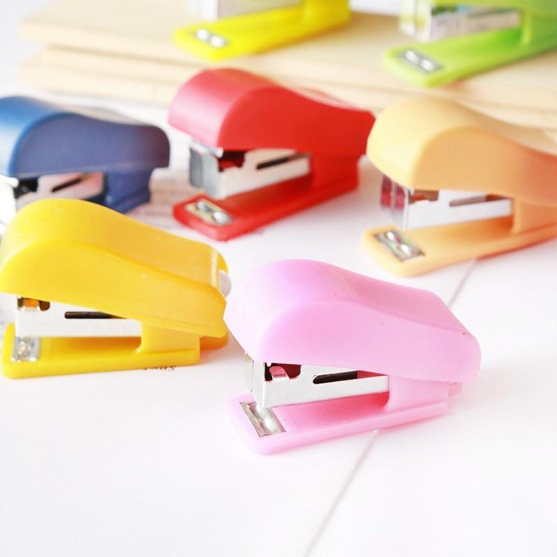 Staples Stapler Mini Kecil Unik Lucu Anak + Bonus isi steples korea mini 1