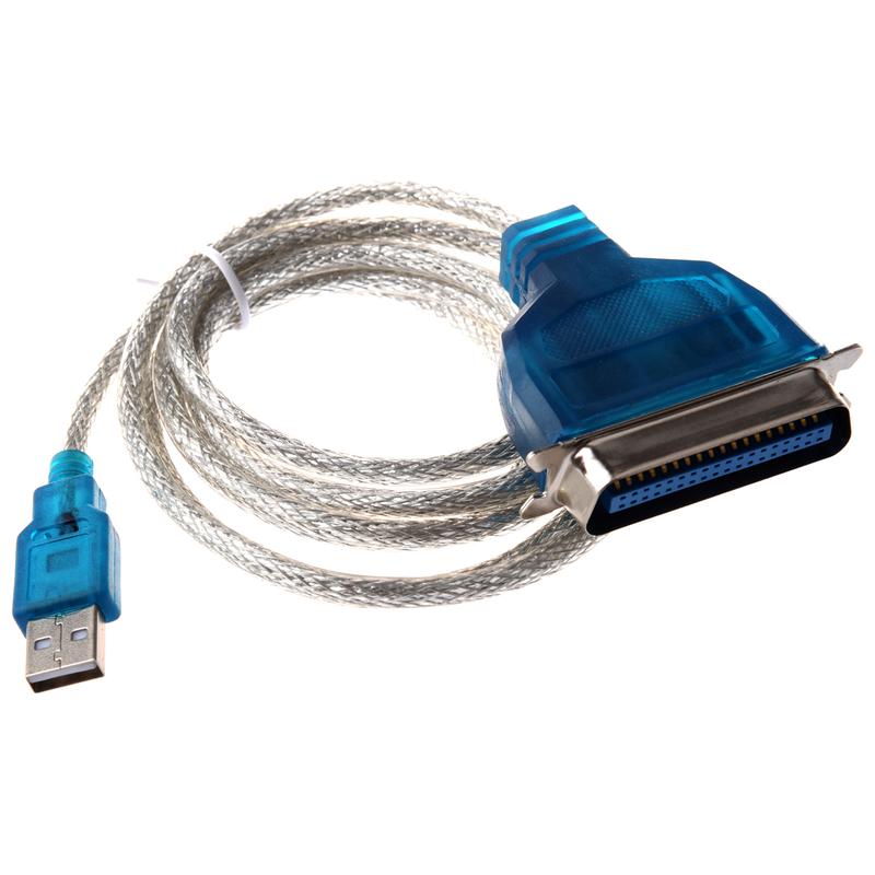 Inside Parallel Printer Cable USB to Parallel IEEE 1284 Printer Adapter Cable PC (Connect your old ...