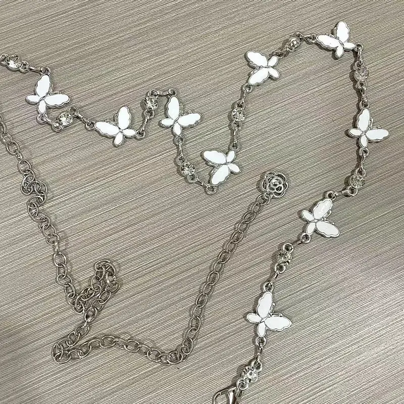 Dây Chuyền Đeo Hông, Y2g, Phụ Kiện Bướm, Phối Bên Trong Với Váy, Phong Cách Ngọt Ngào Cho Bé Gái, Bó Sát Eo, Băng Quấn Mỏng, Thời Trang Và Thanh Lịch, Thích Hợp Cho Váy, Váy Voi 8