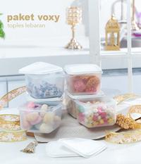 Gambar CPM TAKERU SQUAER  SET OF 6 TOPLES PLASTIK (TOPLES KOTAK 1 UKURAN ) - PUTIH dari CPM Shop_NEW Kota Tangerang 3 Tokopedia