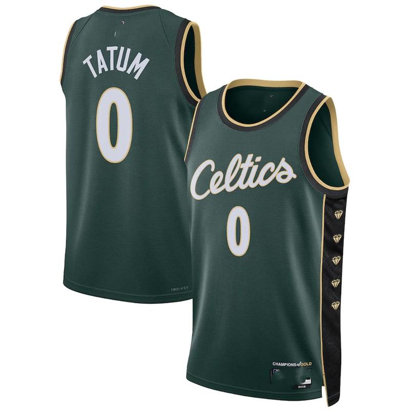 Áo Thi Đấu Boston Celtics Jayson Tatum Dri-FIT Phiên Bản Thành Phố, Dành Cho Nam, Áo Thi Đấu Swingman Sport Top 4