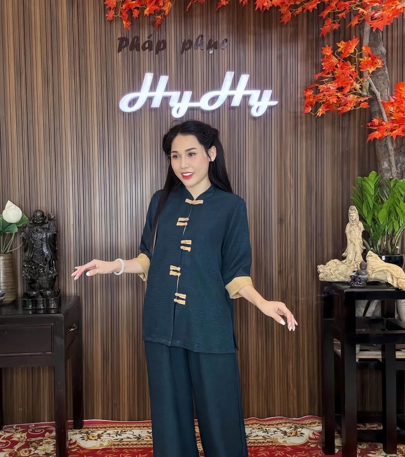 Product Introduction of Hiểu Tâm - Bộ Pháp Phục Lễ Chùa Nữ BigSize Tay Lỡ Phối Màu Trẻ Trung-HyHy 7