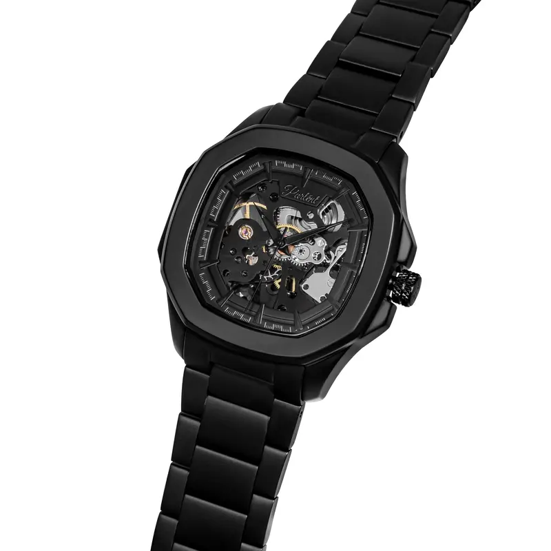 Jam Tangan Pria Parlent Gallant Phantom Steel Black Matte