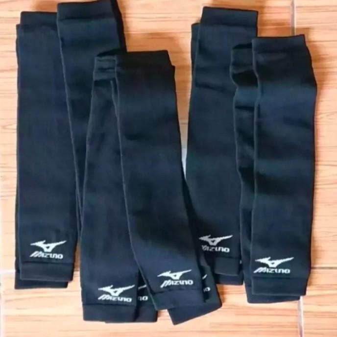 ARM SLEEVE MIZUNO MANSET TANGAN SEPEDA SARUNG LENGAN VOLLY,BERSEPEDA MANSET SPORTY SARUNG LENGAN HITAM POLOS Pakaian 4