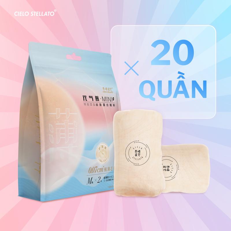 Combo 20 Băng Quần Vô hình Cielo Stellato siêu mỏng, chống tràn 360