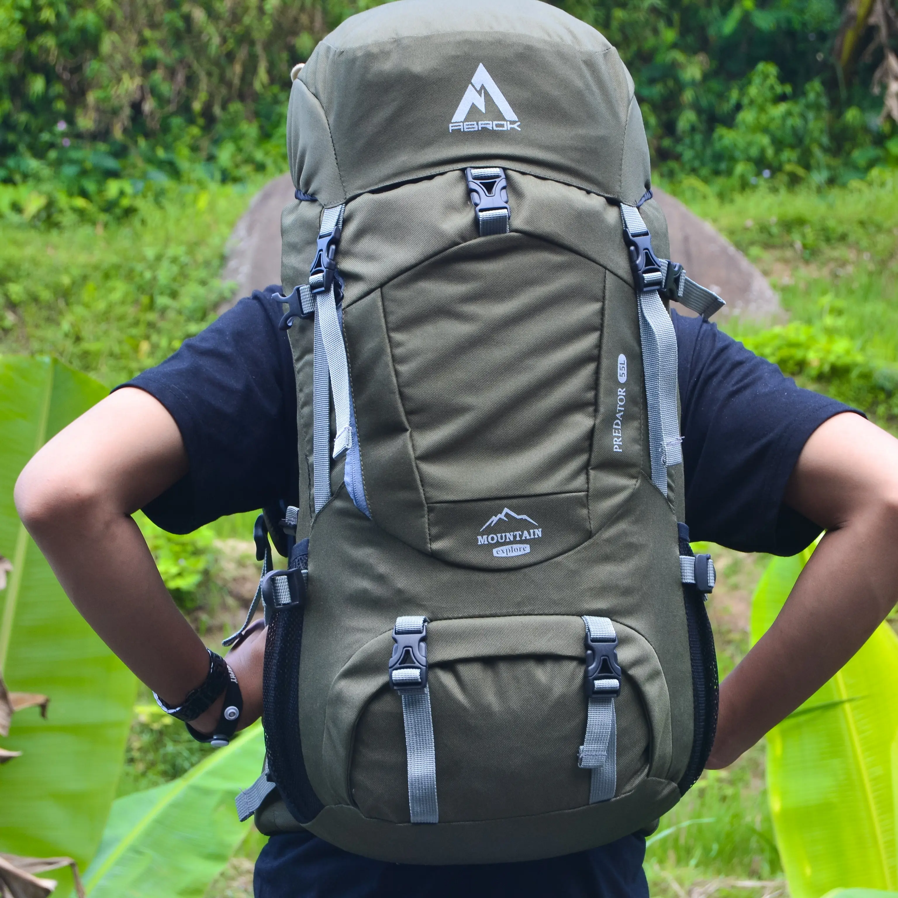 TAS CARRIER 55L/HIKING/TRAVELLING/CAMPING/TAS RANSEL/Uniseks Anti Air