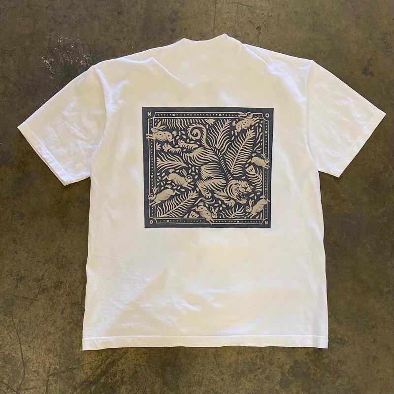 Áo Phông ngắn Tay Áo, Dáng Rộng Vừa Vặn, Phong Cách Mới, Thương Hiệu Hợp Xu Hướng Cho Nam, Thích Hợp Cho Mùa Hè, Xu Hướng Người Nổi Tiếng Trên Internet, Ins Phong Cách Đơn Giản Và Dễ Phối Đồ Thường Ngày, Áo In Hình Cổ Tròn