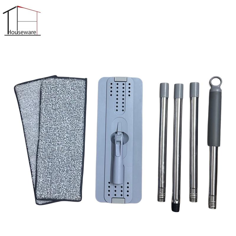 (Tặng Kèm 2 Miếng Lau) Cây Lau Nhà Thay Thế Dùng Cho Thùng Chổi 2 Ngăn ( Không Bao Gồm Thùng) Bông 12x33cm Lau Sàn Inox Làm Sạch