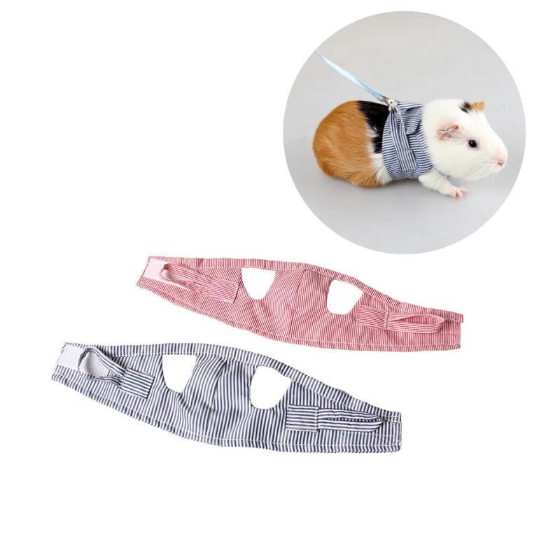 S/L Small Pets Chest Strap Hamster Outdoor Traction Rope Adjustable Harness Leash Vest for Rabbit Hedgehog Chinchilla Guinea Pig 1