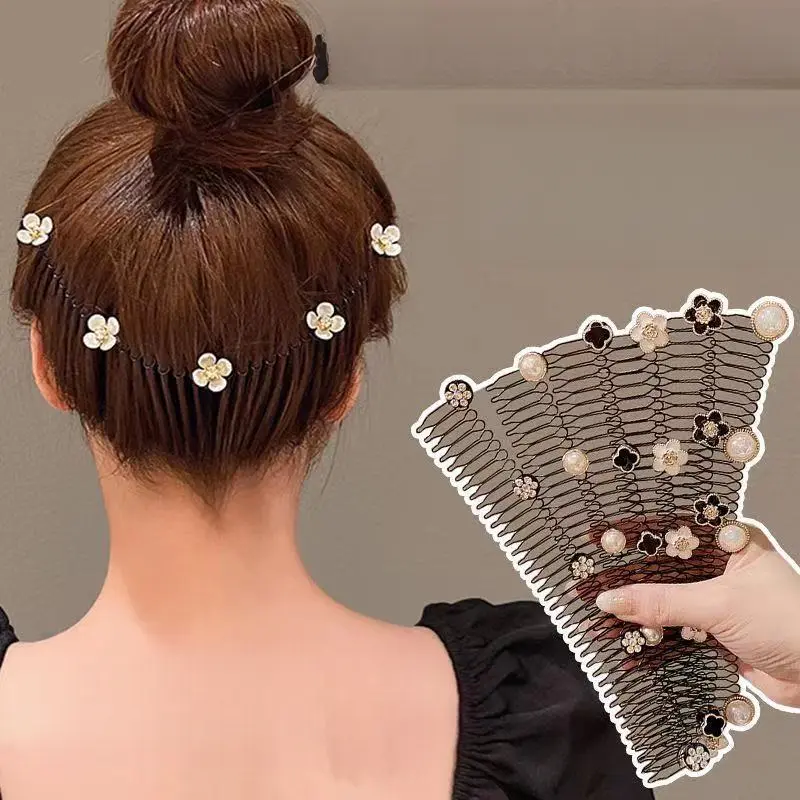 Lược Hoàn Thiện Tóc, Thiết Kế Hoa Trà, Giỏ Đựng Tóc, Kẹp Tóc, Lược Chải Tóc Nữ