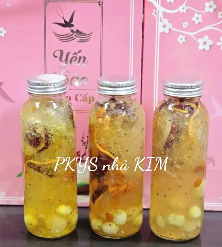 Combo 10 Chai thủy tinh 300ml trụ đựng yến chưng 3