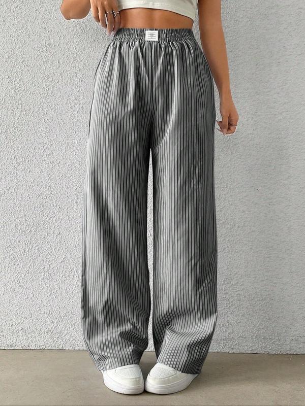 Women's Striped Print Pants, Casual Comfy Trousers for Daily Wear, Ladies Bottoms for All Seasons 4