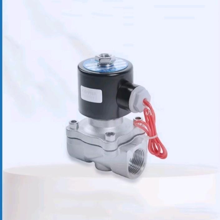 Van điện từ (van hít) bằng thép không gỉ thường đóng ren 21 27 34 điện 220v 5