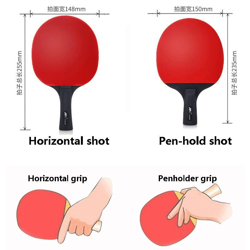 Product Introduction of Table Tennis Racket for Ping Pong Beginner's Long Handle/Short Handle 30