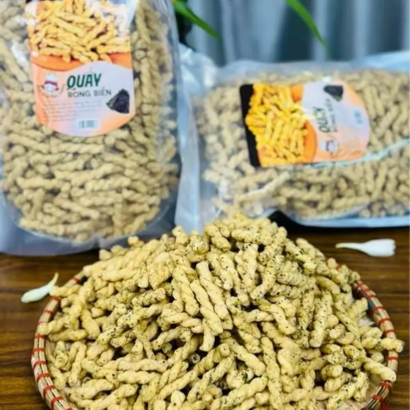 1Kg Quẩy Rong Biển Siêu Giòn Ngon - Tặng thêm kẹo 0
