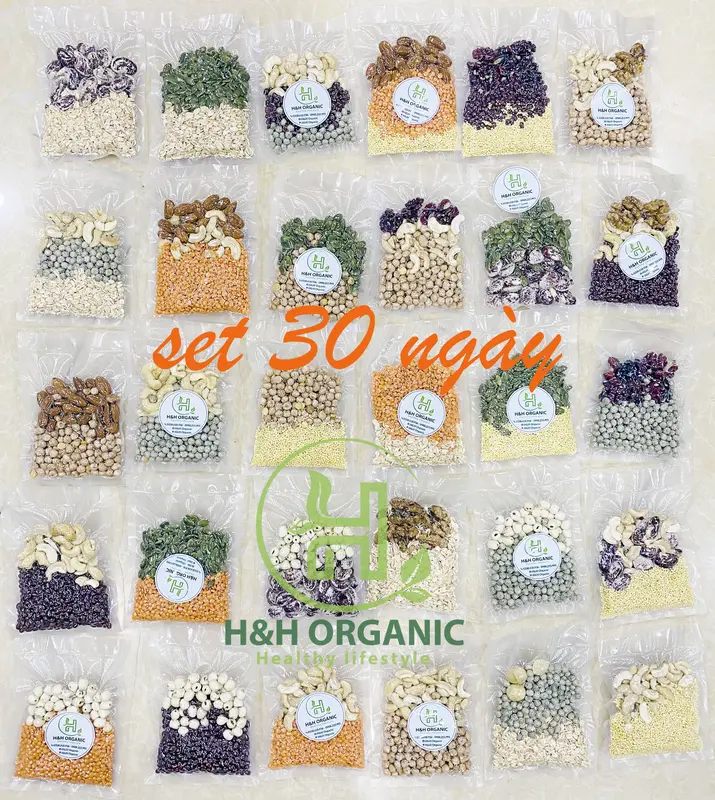 SỮA HẠT - SET HẠT LÀM SỮA MIX SẴN 30 NGÀY KHÁC NHAU - QUÀ TẶNG HẤP DẪN Topping Chua 2