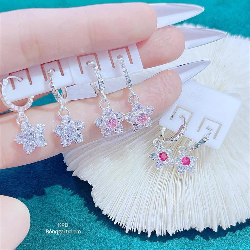 Bông tai trẻ em siuuu xinh bạc s925 không đen gỉ 3