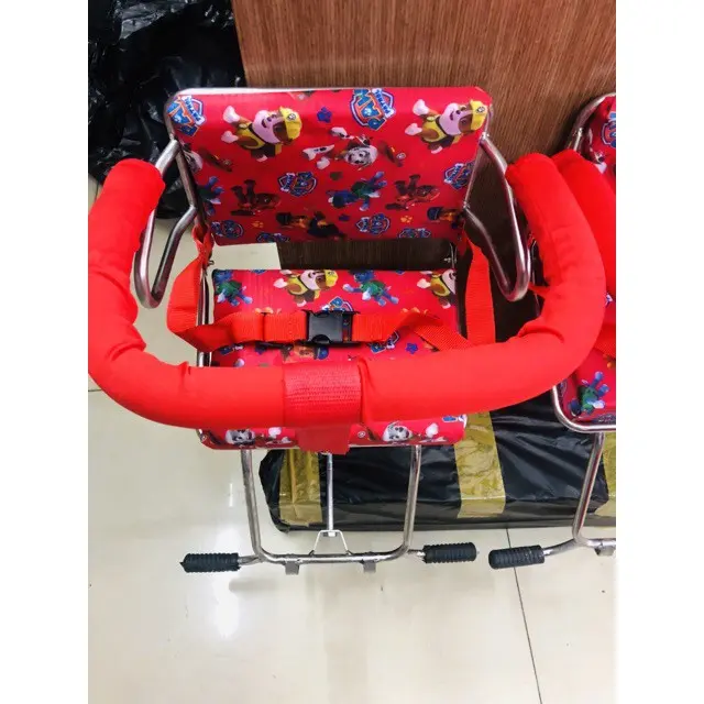 GHẾ ĐI XE MÁY CHO BÉ CÓ VÒNG BẢO HIỂM ( DÙNG CHO XE SỐ ) 3