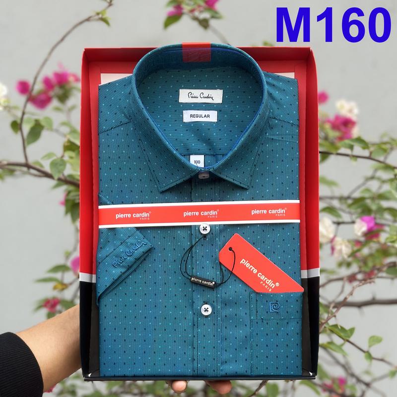 Áo Sơ Mi Pierre Cardin, Áo Sơ Mi Nam Ngắn Tay Vạt Ngang Vải Cotton Cao Cấp Chống Nhăn Mẫu Mới 2024