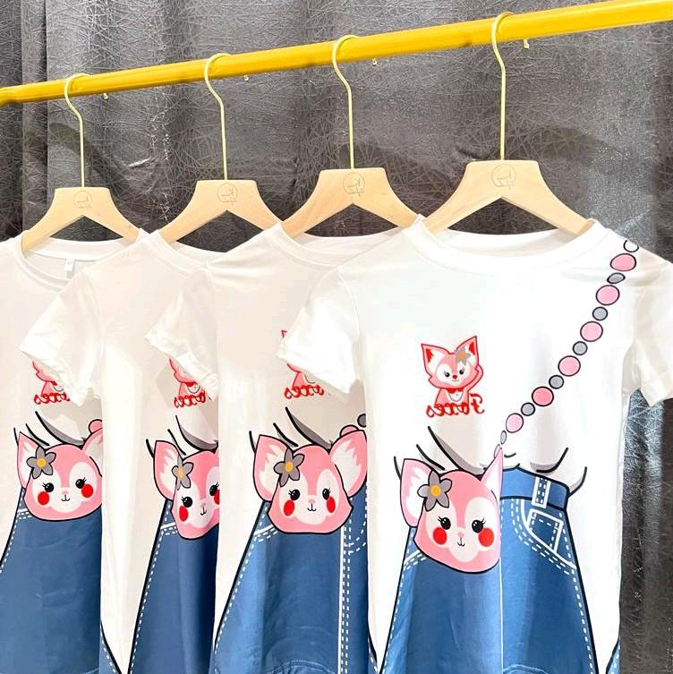 midi dress kartun anak Santai 3