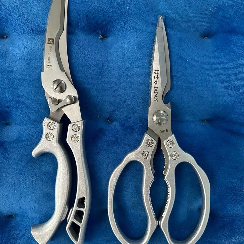 kéo cắt gà vít + kéo cắt thực phẩm thép sk5