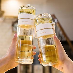 GIVY 450ML กระบอกชงชา แก้วชงชา ขวดแก้วกรองชา ทนความร้อน แบบพกพา ขวดน้ํา กระติกน้ำ พร้อมส่ง