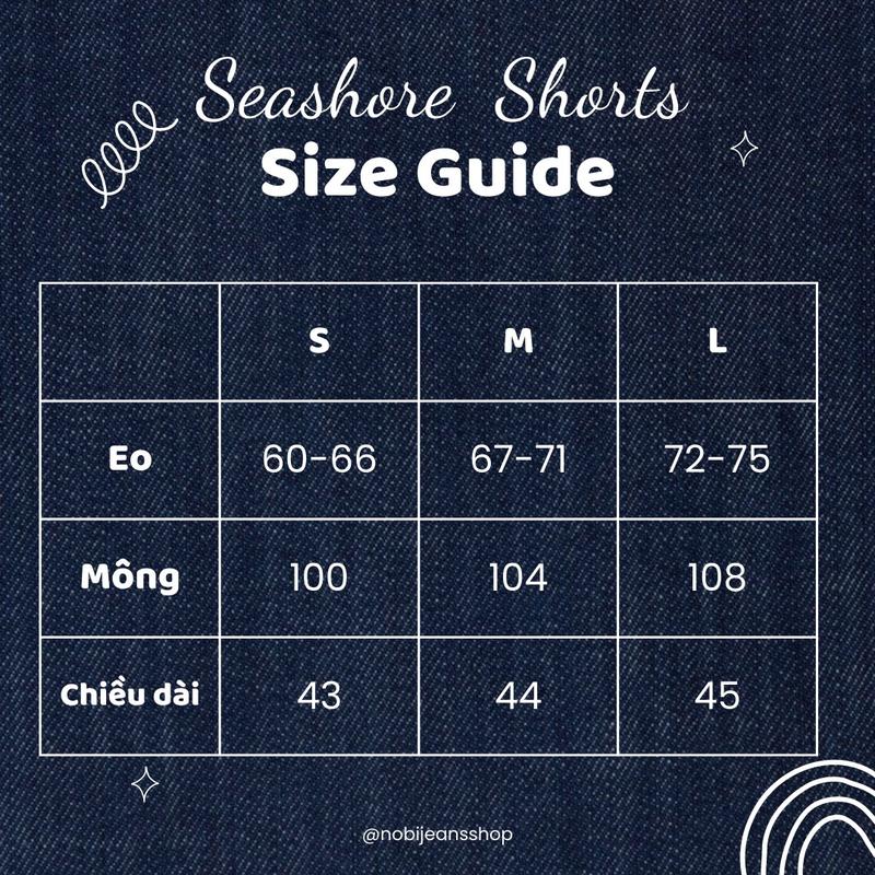 Product Introduction of Quần jeans short hai màu xanh trắng - Summer Rhythm Collection - Sheashore Shorts Nữ Pants Women quần  jeans quần bò quân  jeannu 0
