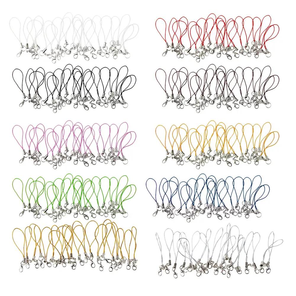 Rope Lanyard DIY Lobster Clasp Jewelry Accessories Handmade Materials Key Chain Pendant for Women Jewelry Making Hang Rope Mobile Phone Mobile Phone Strap