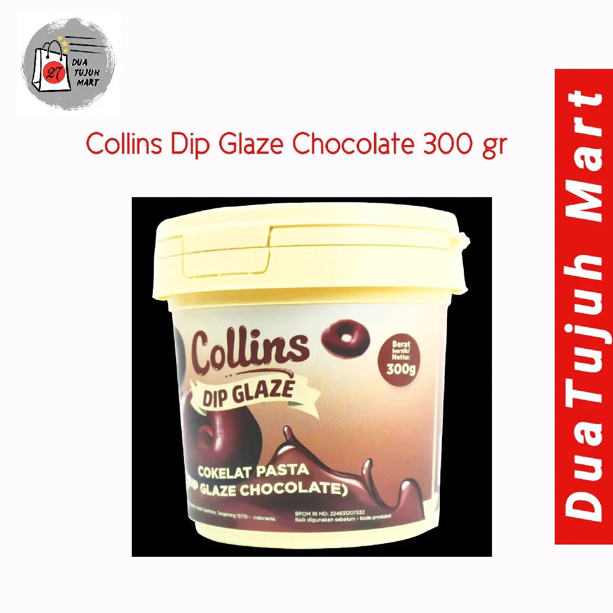 Collins Dip Glaze Chocolate 300 Gram