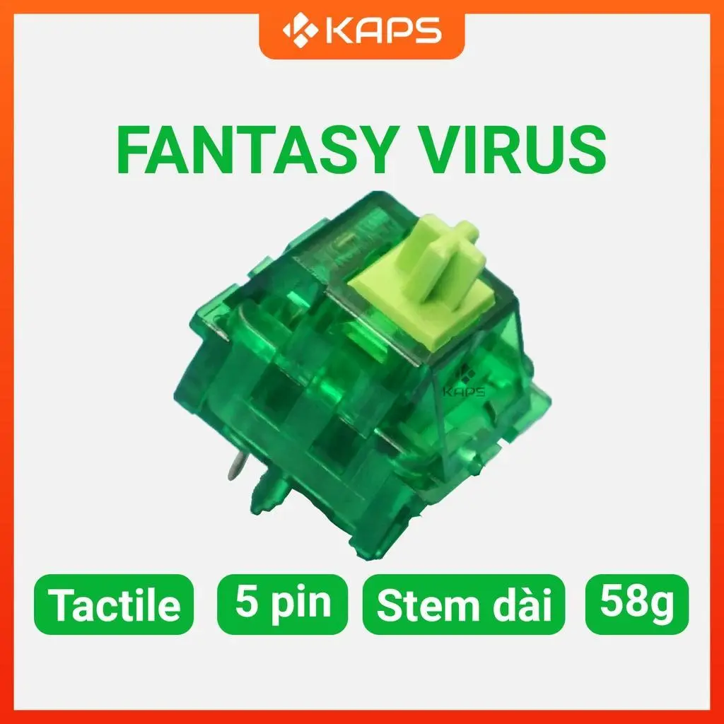Switch Fantasy Virus | Switch Virus | Tactile Switch | Switch 5 chân | Dùng cho bàn phím cơ