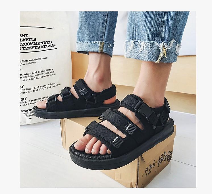 [Tiệm Dép TH] Dép sandal unisex học sinh nam nữ NiTa cao cấp phong cách ulzzang Hàn Quốc khóa chốt cao cấp chắc chắn đi cực êm mềm chân siêu bền 2