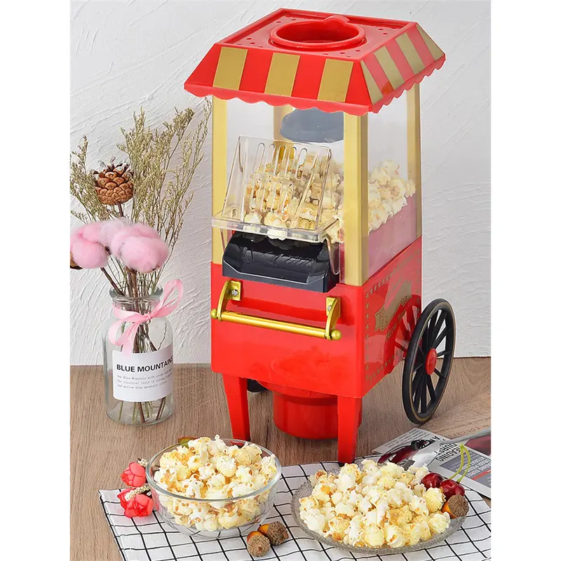 Popcron | Mesin Popcron Mini |  Mesin Carnival Electric Popcorn Maker Hot Air Corn Machine 1200W - MP-2800 - Red 4