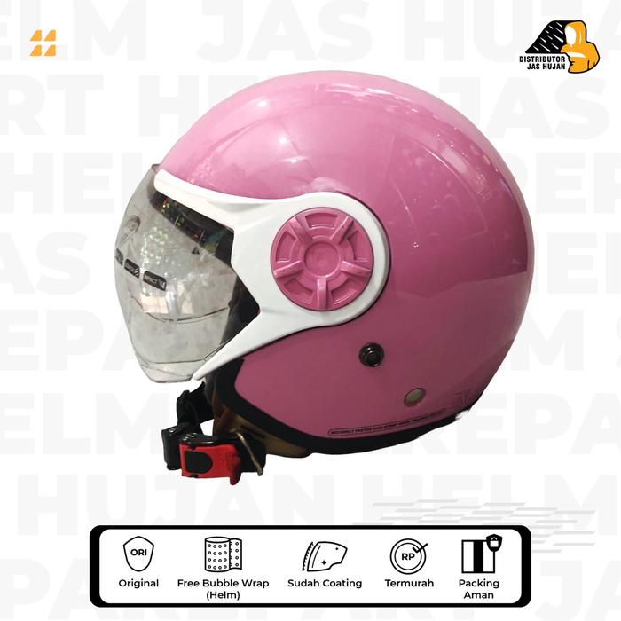 Gambar Helm Cargloss Hijab Milk Shake Pink - 1 dari HelmPro Kota Bandung Tokopedia