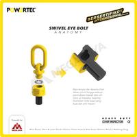 Gambar POWERTEC Swivel Eye Bolt / Mata Baut M30 - 6 Ton dari megajaya.co.id Kota Administrasi Jakarta Pusat 4 Tokopedia