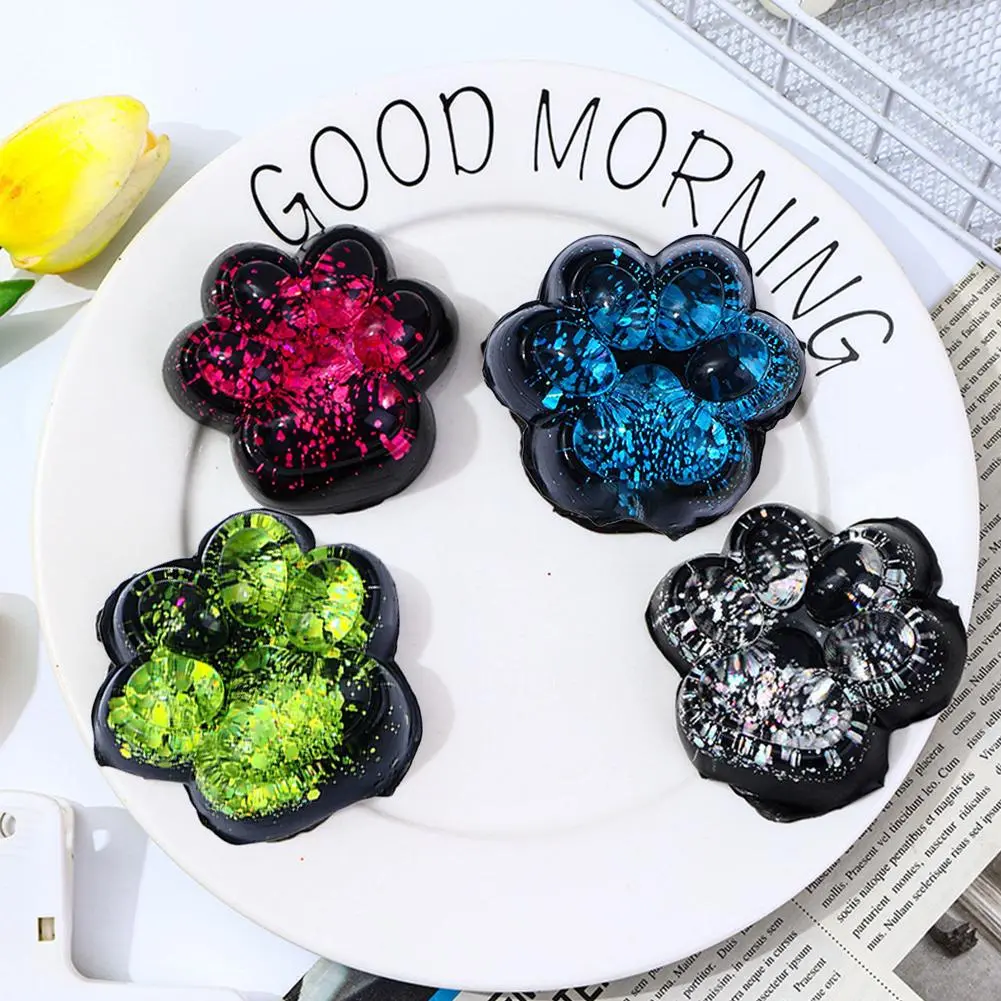 Dark Style Starry Sky Cat's Paw Squeezing Toy Pressure Reduction Toy Good-looking Mud Feeling Decompression