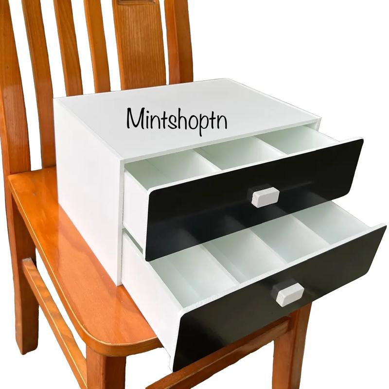 Tủ chia tiền 2 tầng nắp đen , tủ đựng kính mắt , đựng thuốc gia đình