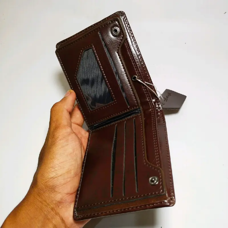 PROMO COD DOMPET PRIA KULIT ASL 100% ORIGINAL/ DOMPET KULIT LEMBUT ASLI GARUT/  Dompet wallet kulit pria Dompet Fashion daily Dompet Pendek Dompet Pendek 3