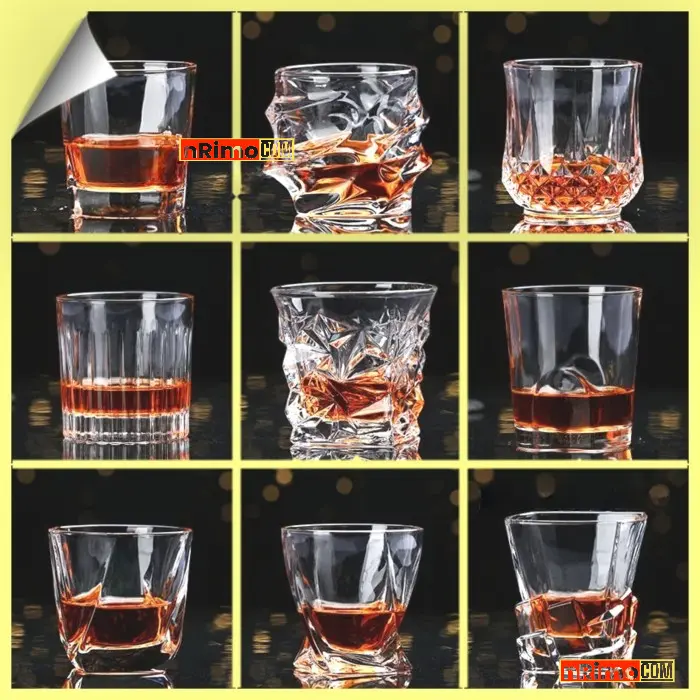 Gelas Whiskey Unik Koktail Crystal Wine Cocktail Whisky Glass Bar Cafe