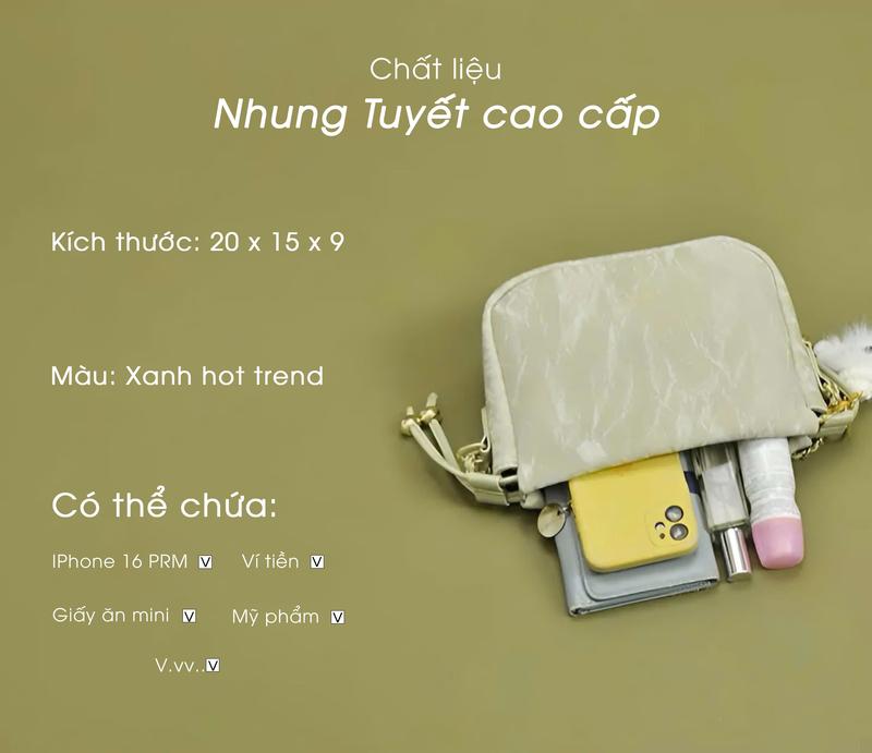 Product Introduction of [GIÁ CHÀO SÀN] Túi xách Mận Hoabinh Metallic Wave - T04 11