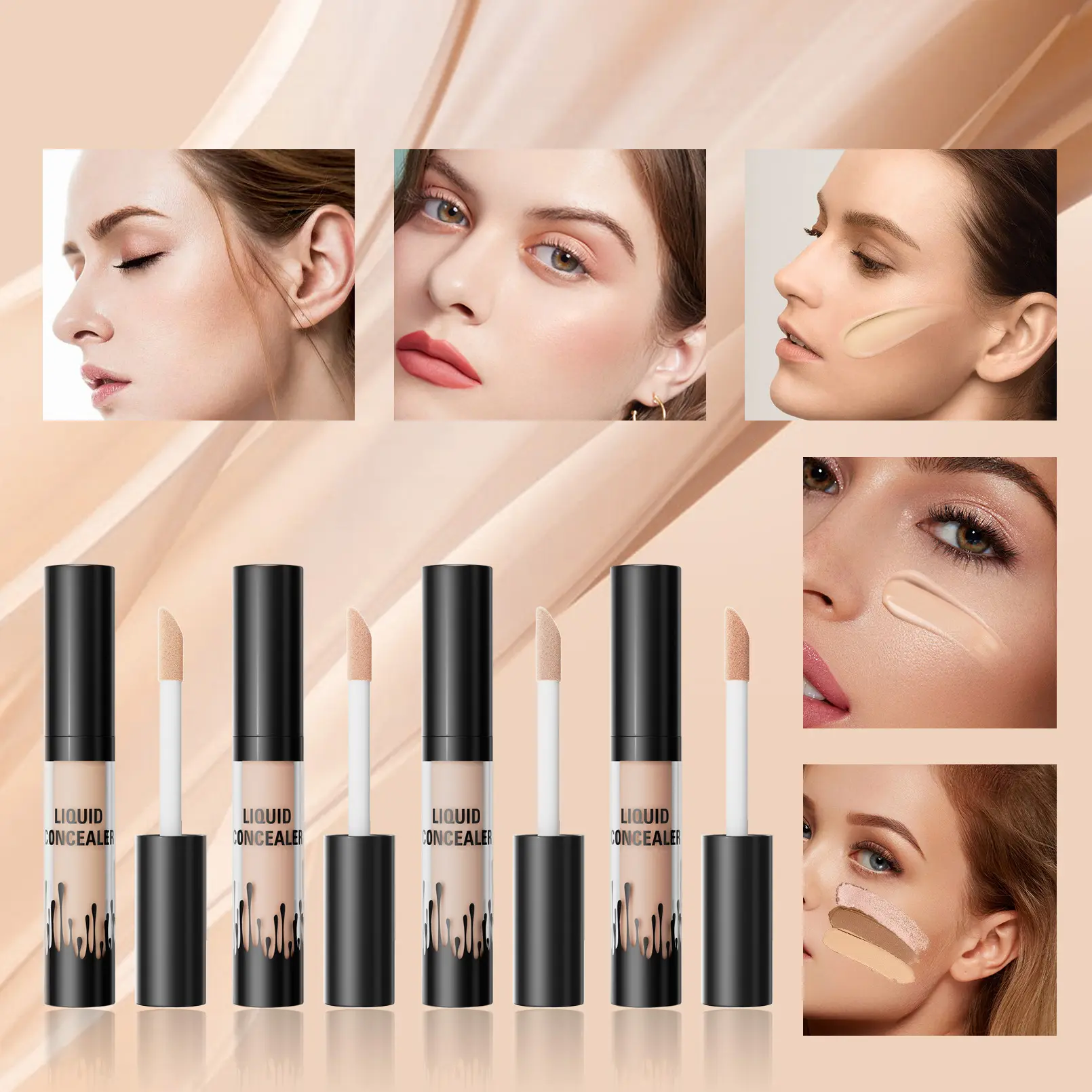 Hellokiss Natural Clothing Liquid Concealer Waterproof Sweat-Resistant Cover Fleck Acne Marks Dark Circles Concealer Pen