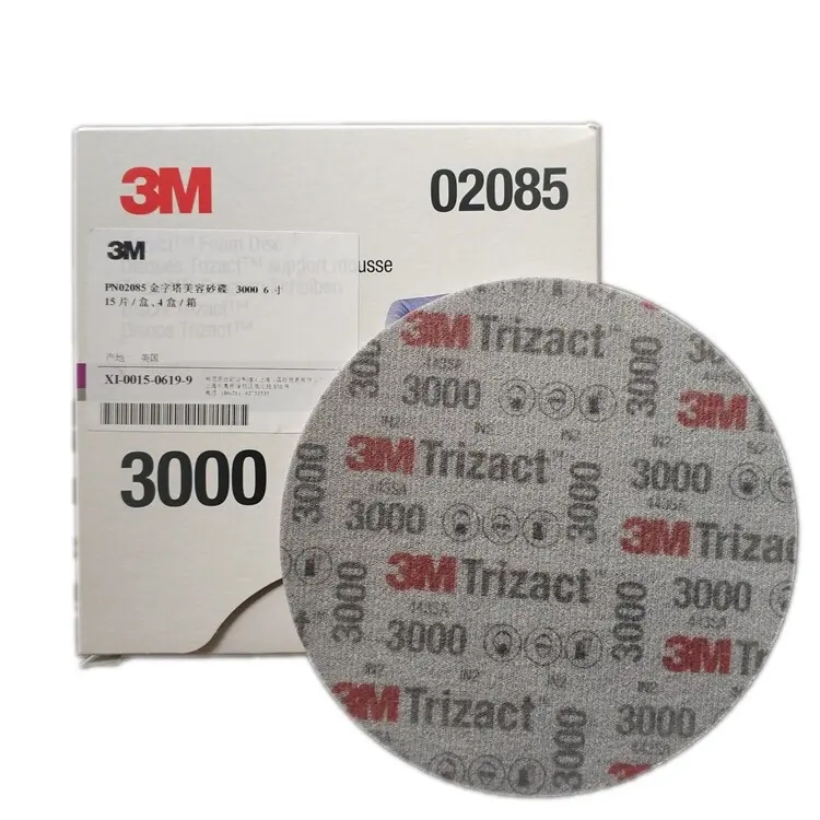 (1 miếng) Giấy Nhám Đĩa Đánh Bóng Trizact Hookit 6in P3000 02085 3M.