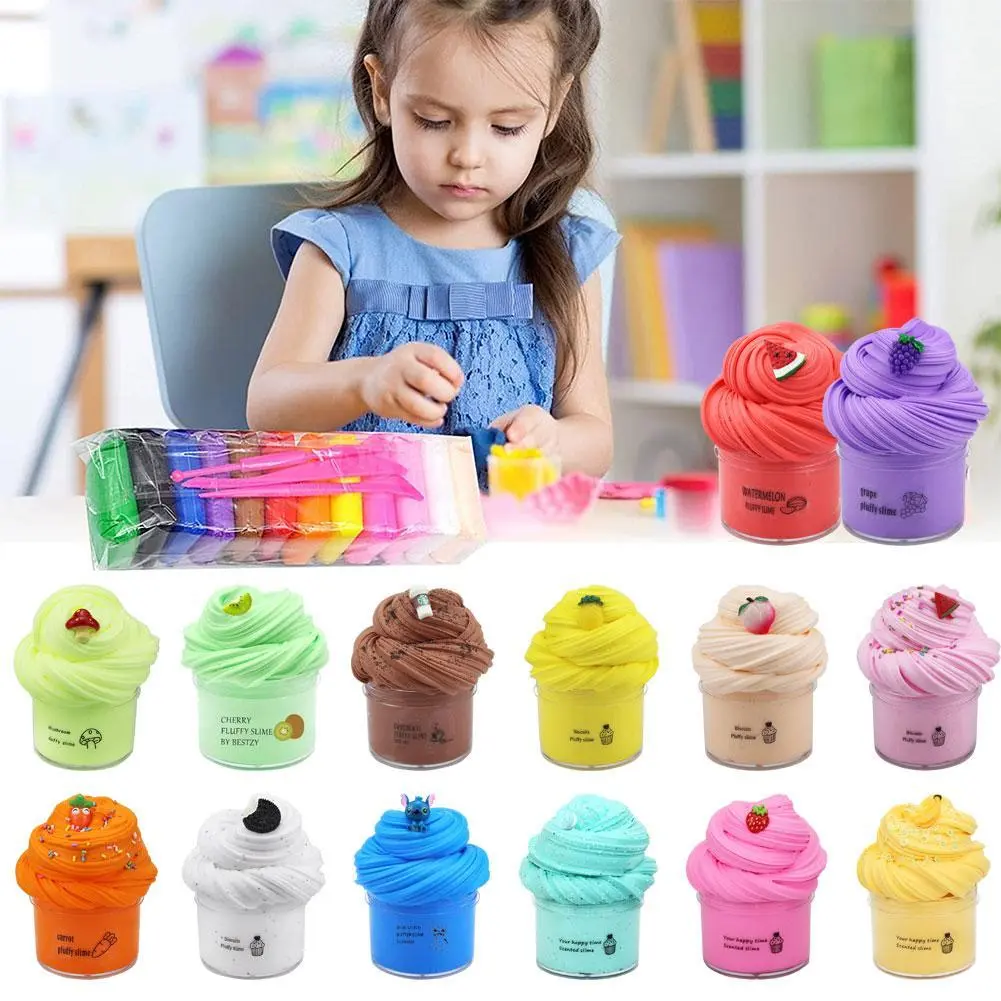 Đồ Chơi Slime, Nhiều Màu, 70ml, Đồ Chơi Đất Sét Bơ, Thích Hợp Cho Trẻ Em Và Giáo Dục Phát Triển Trí Tuệ, T3Y1