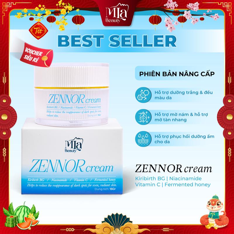 [ Phiên bản nâng cấp ] Kem Face Hỗ Trợ Dưỡng Trắng Da Mặt, Mờ Thâm Nám, Tàn Nhang, Đồi Mồi Zennor Cream [ MLa Beauty ]