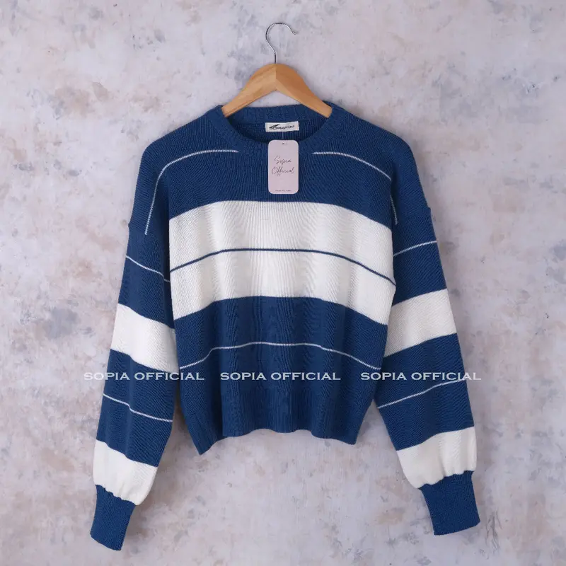 Marchela Sweater Knit - Sweater Rajut Wanita Knitwear Atasan 2