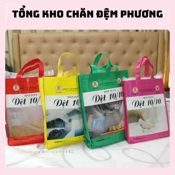 Màn tuyn Dệt 10/10 không cửa trơn trắng - Tổng kho chăn đệm Phương