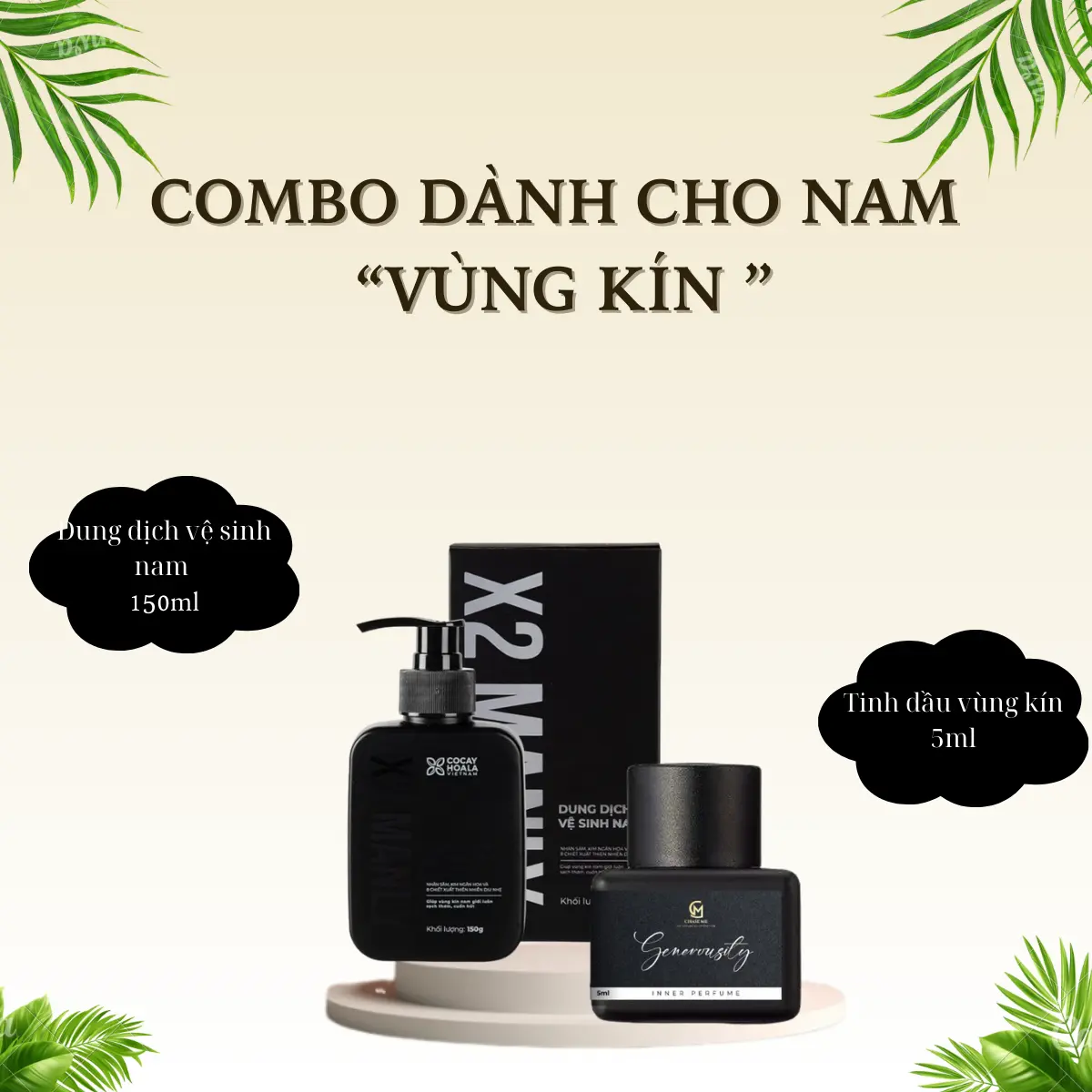 Combo Dung Dịch Vệ Sinh Nam x2Manly 150ml  & Tinh dầu nước Hoa Vùng Kín 5ml Khử Mùi- Làm Sạch- Khán.g Khuẩn. Dưỡng Thể Dưỡng Body d dvsn am gioi